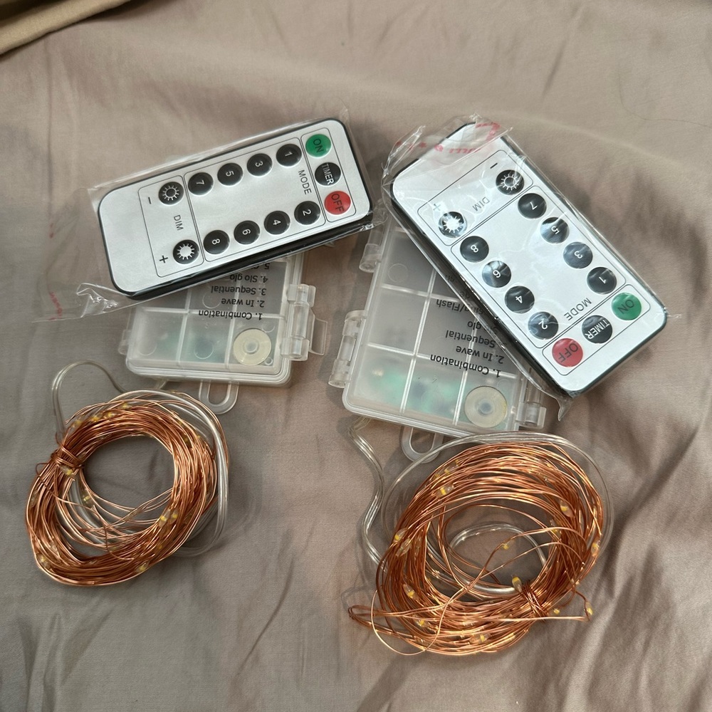 Set of two string lights